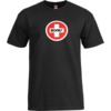 Bones Wheels Swiss Circle Black Men's Short Sleeve T-Shirt - XX-Large