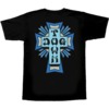 Dogtown Skateboards Cross Logo Black / Blue / Grey Men's Short Sleeve T-Shirt - X-Large