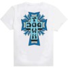 Dogtown Skateboards Cross Logo White / Black / Blue Men's Short Sleeve T-Shirt - X-Large
