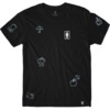 Girl Skateboards All Over Black Men's Short Sleeve T-Shirt - Small