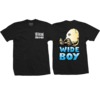 Heroin Skateboards Wide Boy Black Men's Short Sleeve T-Shirt - Small