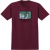 Krooked Skateboards Call Me Burgundy Men's Short Sleeve T-Shirt - Medium