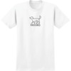 Krooked Skateboards El Perro White Men's Short Sleeve T-Shirt