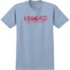 Krooked Skateboards Krooked Eyes Light Blue / Red Men's Short Sleeve T-Shirt - Small