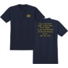 Krooked Skateboards New Tricks True Navy / Yellow / Black Men's Short Sleeve T-Shirt - Medium