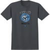 Krooked Skateboards Physical Ed Charcoal Men's Short Sleeve T-Shirt - Large
