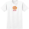 Krooked Skateboards Sun Heart White / Red / Yellow Men's Short Sleeve T-Shirt - Small