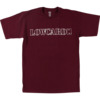 Lowcard Mag Standard Line Maroon / White Men's Short Sleeve T-Shirt - Small