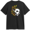 Opera Skateboards Fire Mask Black Men's Short Sleeve T-Shirt - Large