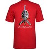 Powell Peralta Skull & Sword Red Men's Short Sleeve T-Shirt - Medium