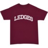 Quasi Skateboards Ledges Burgundy Men's Short Sleeve T-Shirt - Medium