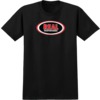 Real Skateboards Oval Black / Black Tonal Men's Short Sleeve T-Shirt - Large
