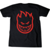Spitfire Wheels Bighead Black / Red Men's Short Sleeve T-Shirt - X-Large