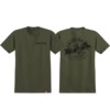 Spitfire Wheels Batwing Classis Military Green / Black Men's Short Sleeve T-Shirt - Large