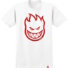 Spitfire Wheels Bighead White / Dark Red Men's Short Sleeve T-Shirt - Medium