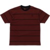 Spitfire Wheels Bighead Emblem Stripe Burgundy / Black Men's Short Sleeve T-Shirt - Medium