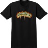 Spitfire Wheels Chrome Venom Black Men's Short Sleeve T-Shirt - X-Large