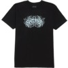 Spitfire Wheels Deathmask Script Glow Black Men's Short Sleeve T-Shirt - X-Large