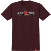 Spitfire Wheels Old E Drop Bighead Burgundy Men's Short Sleeve T-Shirt - Small