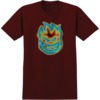 Spitfire Wheels Radioactive Bighead Burgundy Men's Short Sleeve T-Shirt - X-Large