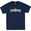 Thrasher Magazine Argentina Estrella Navy Men's Short Sleeve T-Shirt - Large