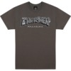 Thrasher Magazine Disco by Spanky Charcoal Men's Short Sleeve T-Shirt - Small