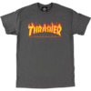 Thrasher Magazine Flame Grey Men's Short Sleeve T-Shirt - Small