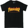 Thrasher Magazine Flame Black Men's Short Sleeve T-Shirt - Medium