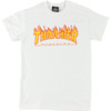 Thrasher Magazine Flame White Men's Short Sleeve T-Shirt - Large