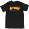 Thrasher Magazine Godzilla Flame Black Men's Short Sleeve T-Shirt - Small