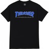 Thrasher Magazine Outline Black / Blue Men's Short Sleeve T-Shirt - Medium