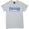 Thrasher Magazine Patriot Flame Heather Grey Men's Short Sleeve T-Shirt - Large