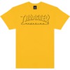 Thrasher Magazine Shadow Mag Logo Gold Men's Short Sleeve T-Shirt - Medium