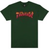 Thrasher Magazine Fuego Forest Green Men's Short Sleeve T-Shirt - X-Large