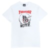 Thrasher Magazine Outlaw 2-Tone White Men's Short Sleeve T-Shirt - Large