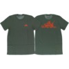 The Heated Wheel Skateboards Grasshopper Army / Orange Men's Short Sleeve T-Shirt - Large