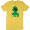 Umaverse Skateboards Mouthface Yellow Men's Short Sleeve T-Shirt - Small