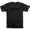 Zero Skateboards Army Logo Black / Black Men's Short Sleeve T-Shirt - Small