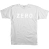 Zero Skateboards Army Logo White / White Men's Short Sleeve T-Shirt - Small