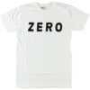 Zero Skateboards Army Logo White / Black Men's Short Sleeve T-Shirt - Large