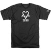 Zero Skateboards Bam Margera Snake-a-gram Heart Black / White Men's Short Sleeve T-Shirt - X-Large
