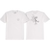 Zero Skateboards Tiger Lotus White Men's Short Sleeve T-Shirt - Small