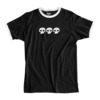 Zero Skateboards 3 Skull Ringer Black / White Men's Short Sleeve T-Shirt - Medium