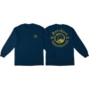 Anti Hero Skateboards Pigeron Motion Pocket Navy / Yellow Men's Long Sleeve T-Shirt - Medium
