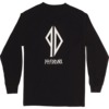 Piss Drunx Clothing Maek It a Double Black / White Men's Long Sleeve Button Up Shirt - Small