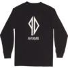 Piss Drunx Clothing Maek It a Double Black / White Men's Long Sleeve Button Up Shirt - X-Large