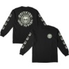 Spitfire Wheels Deathmask Classic Sleeve Glow Black Men's Long Sleeve T-Shirt - Large