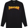Thrasher Magazine Stacked Black Men's Long Sleeve T-Shirt - X-Large