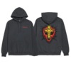 Dogtown Skateboards ESE Cross 2 Charcoal Heather Men's Hooded Sweatshirt - X-Large
