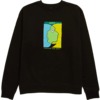 Krooked Skateboards Freak Shows Black Men's Crew Neck Sweatshirt - Small